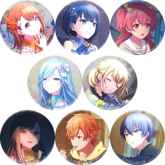 Set of 8 Project SEKAI COLORFUL STAGE! feat. Hatsune Miku Glitter Button Event Illustration Collection Vol.27 B [USED]