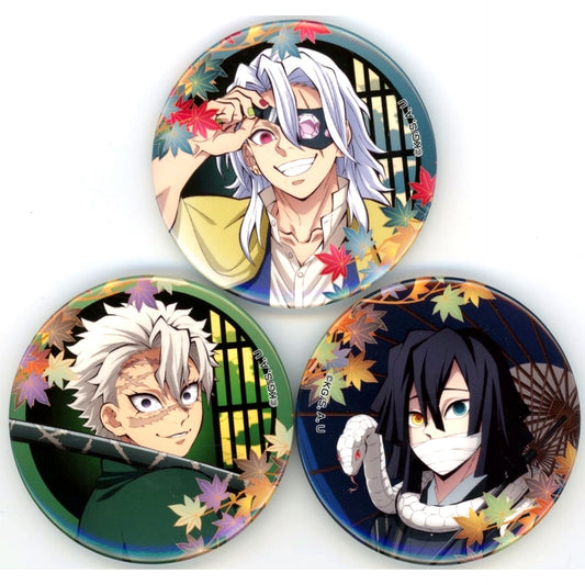 Set of 3 Group Demon Slayer Kyoto International Manga Anime Fair 2024 Kyo Maf Goods Button [USED]
