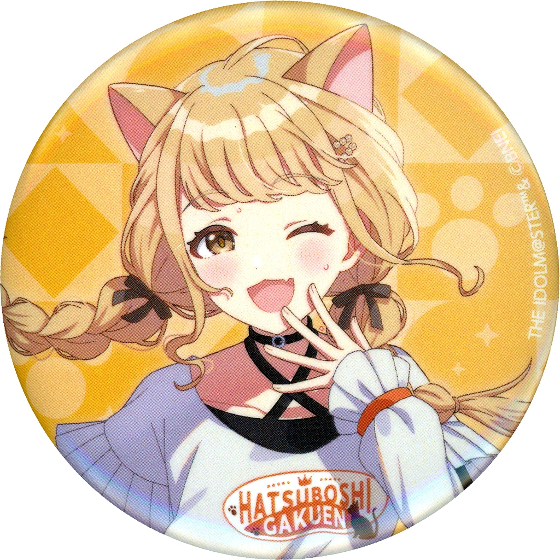 Kotone Fujita Gakuen Idolmaster Karaoke Manekineko Badge [USED]