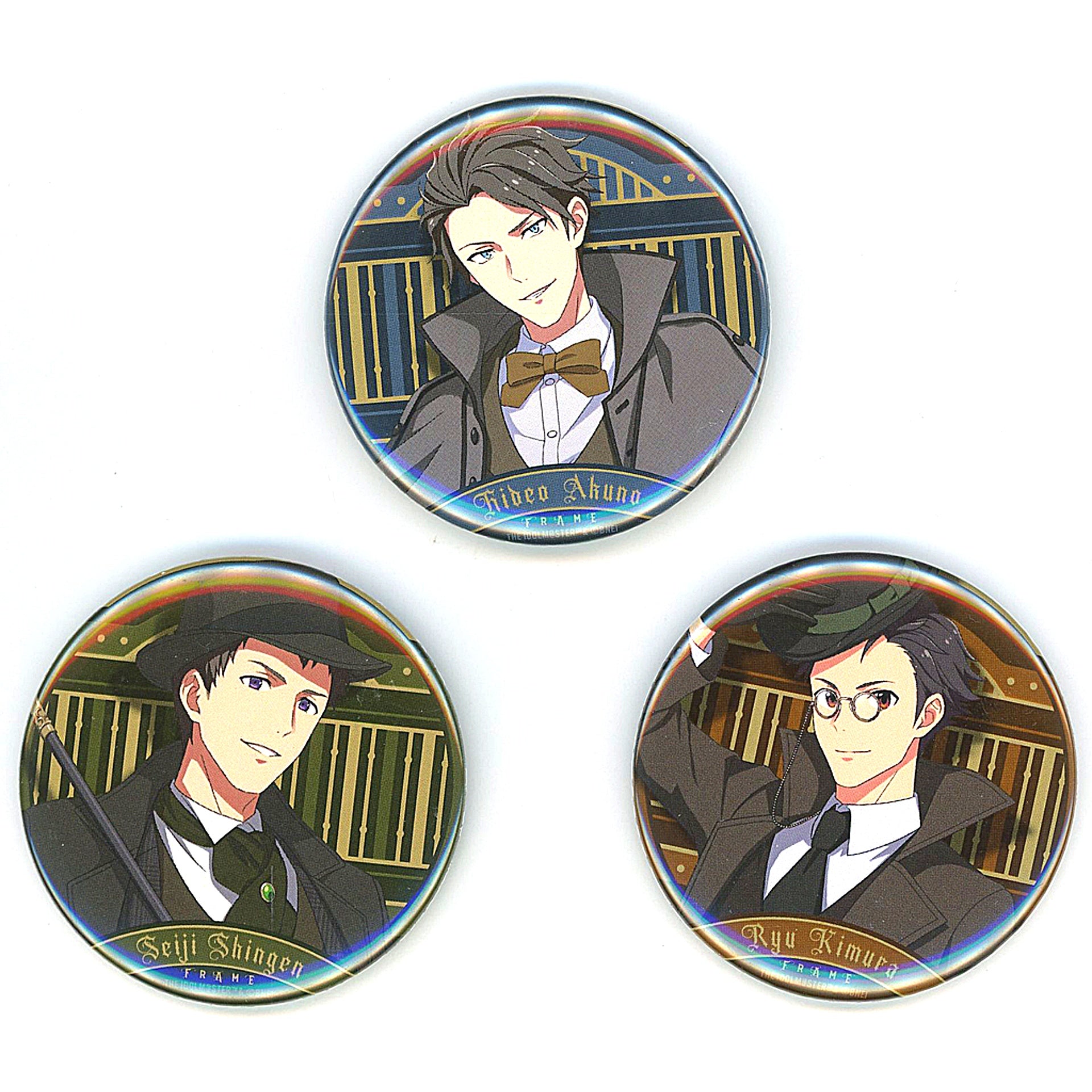 FRAME Badge Set The Idolmaster SideM -mission in the mist- FRAME x HUB [USED]