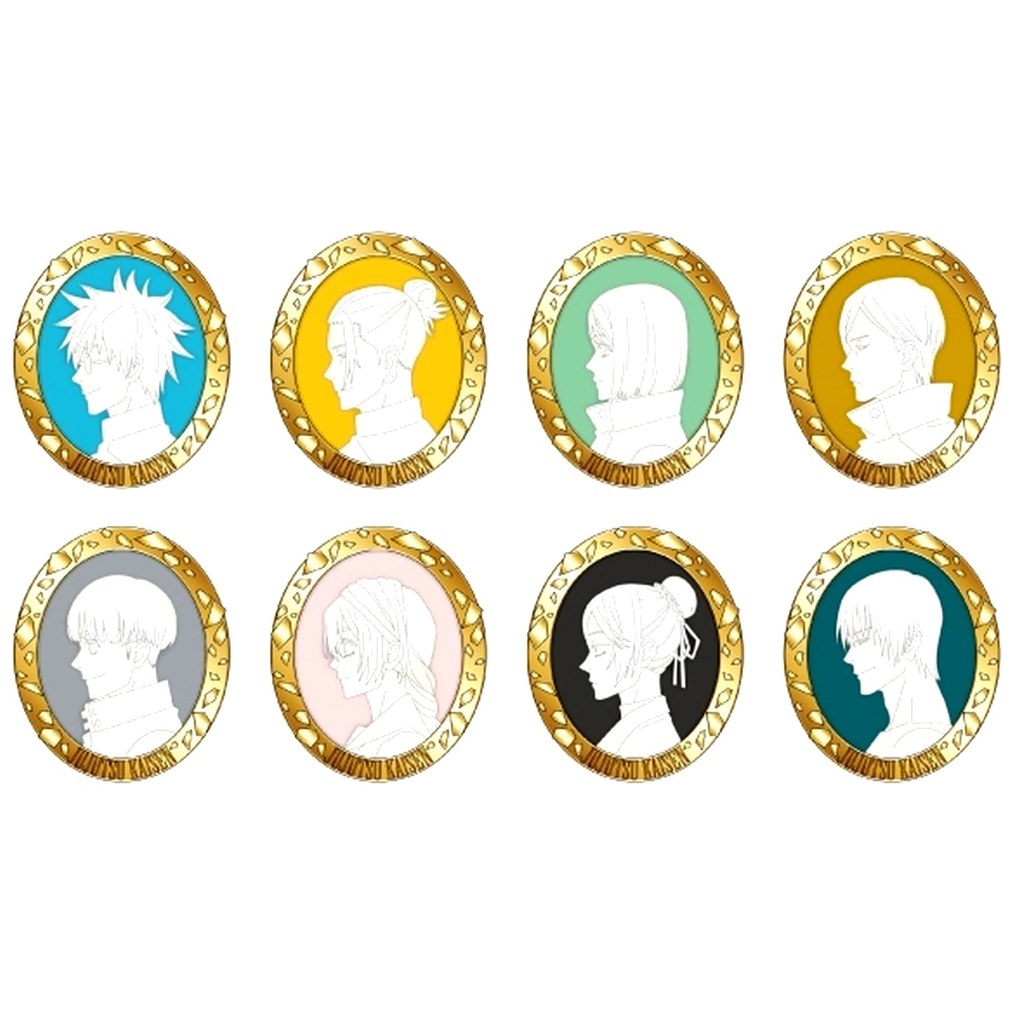Set of 8 Jujutsu Kaisen Season 2 Hidden Inventory Premature Death Cameo Brooch Collection [USED]
