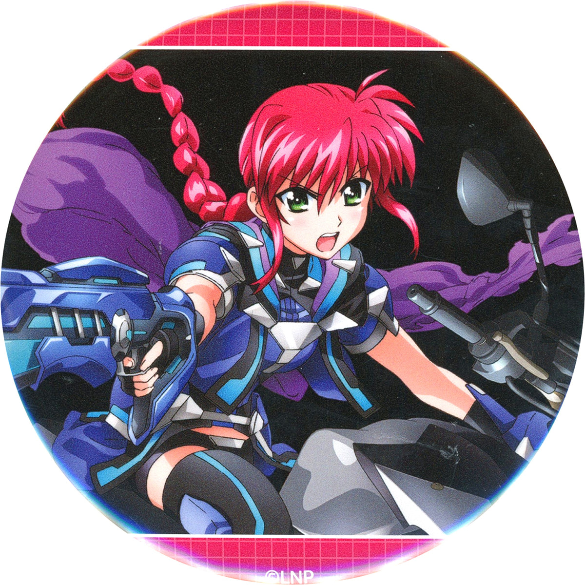 Amitie Florian Magical Girl Lyrical Nanoha 75mm Button Kujibikido Online Kuji D-12 Prize [USED]