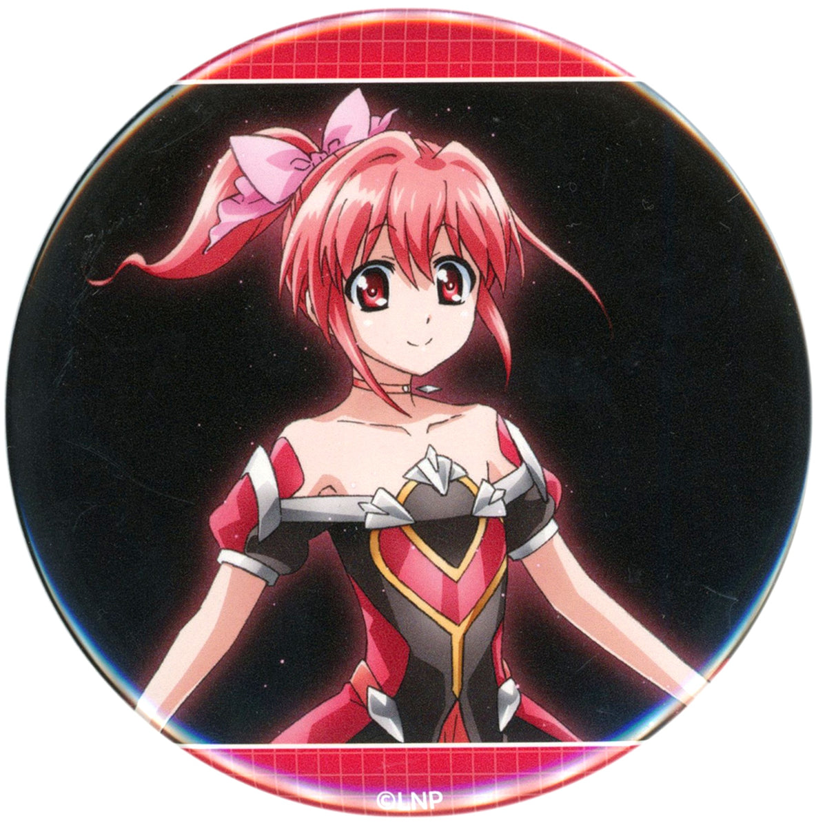 Iris Magical Girl Lyrical Nanoha 75mm Button Kujibikido Online Kuji D-14 Prize [USED]