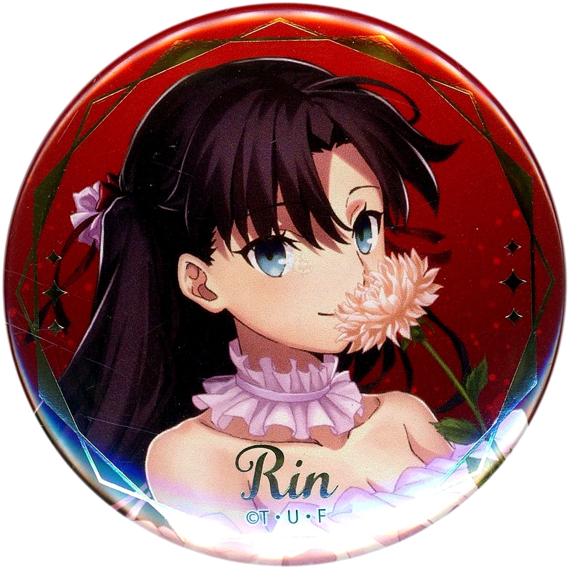 Rin Tohsaka Solid Color Background Fate/stay night Random Button 20th Anniversary Concert [USED]