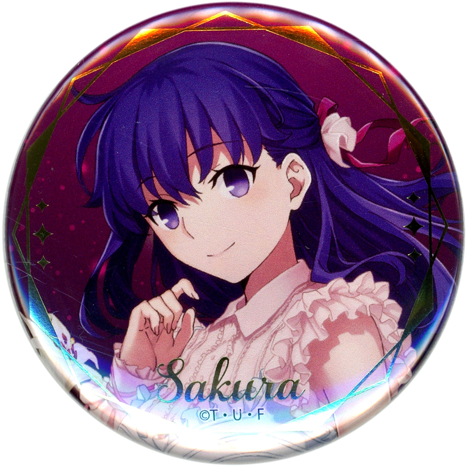 Sakura Matou Fate/stay night Solid Color Background Random Button 20th Anniversary Concert [USED]