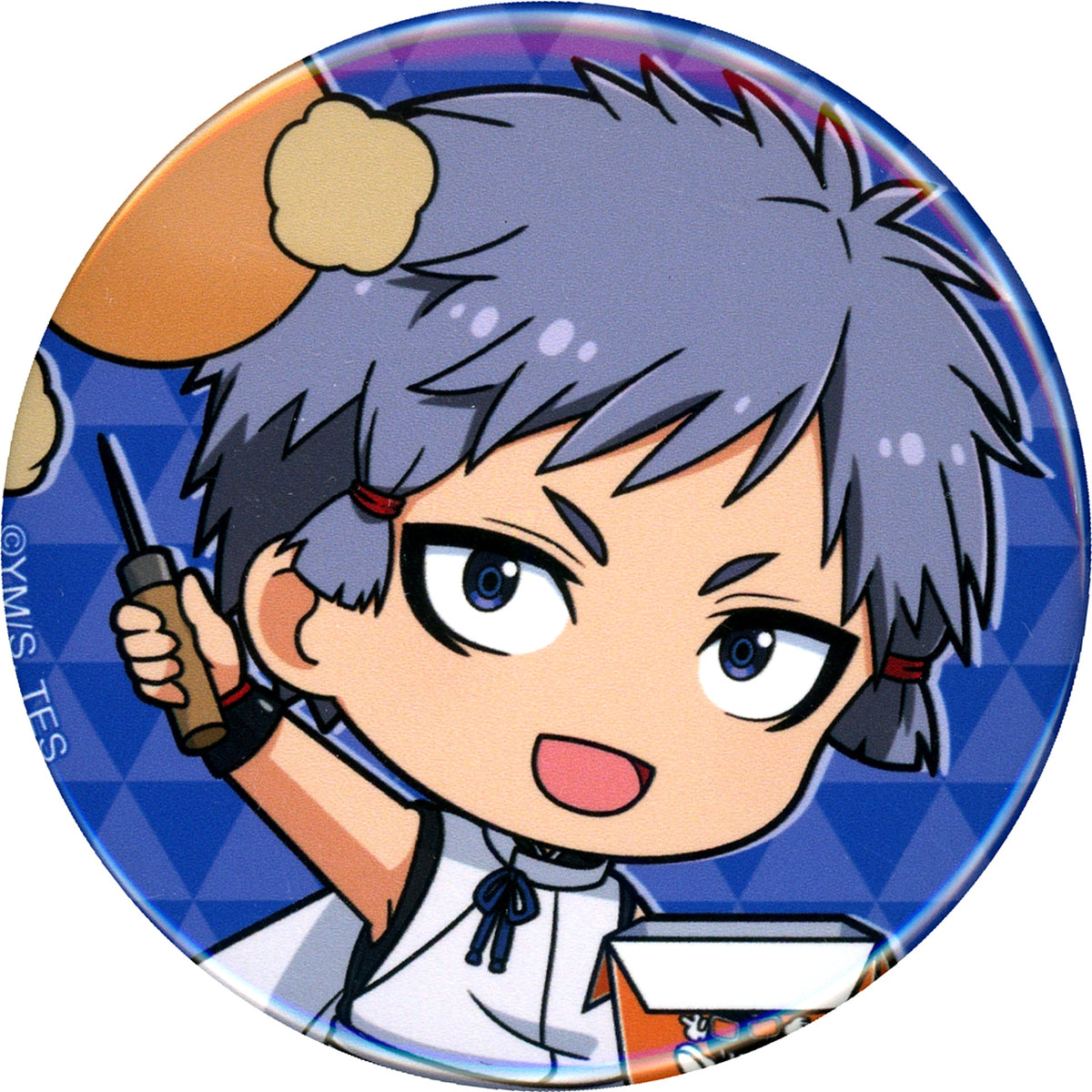 Kojiro The Elusive Samurai x Bakudanyaki Honpo Trading Button [USED]
