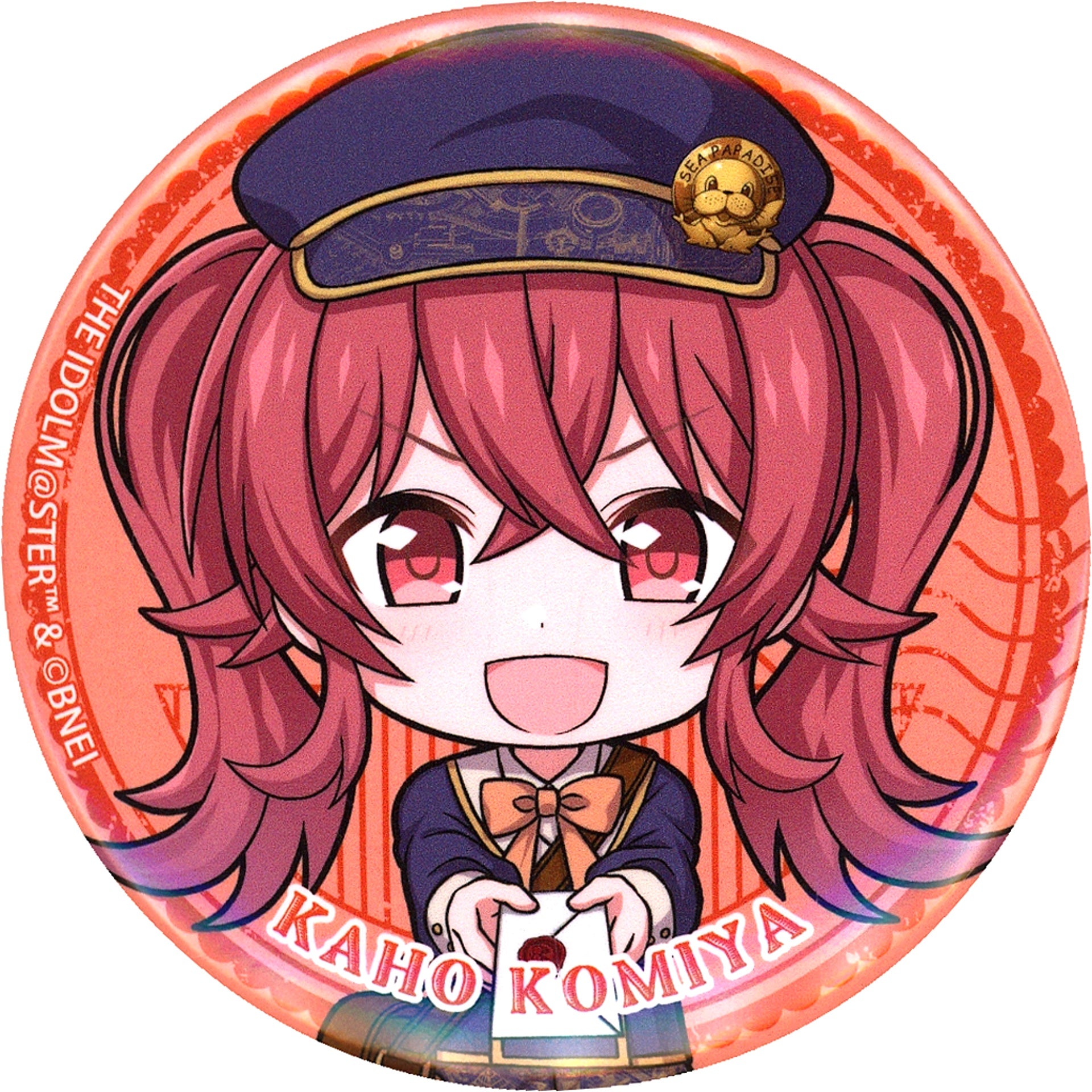 Kaho Komiya The Idolmaster Shiny Colors Yokohama Hakkeijima Sea Paradise Shiny Pieces Trading 57mm Badge Group A [USED]