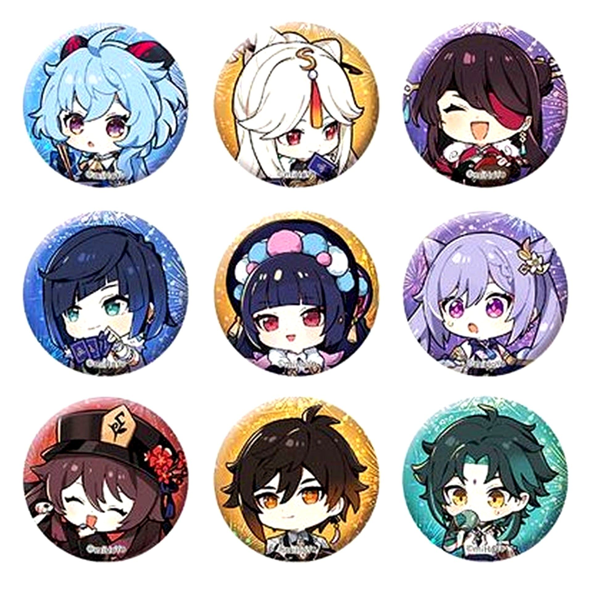 Group Genshin Impact Intertwining Melodies Series Chibi Character Mini Button Set B [USED]
