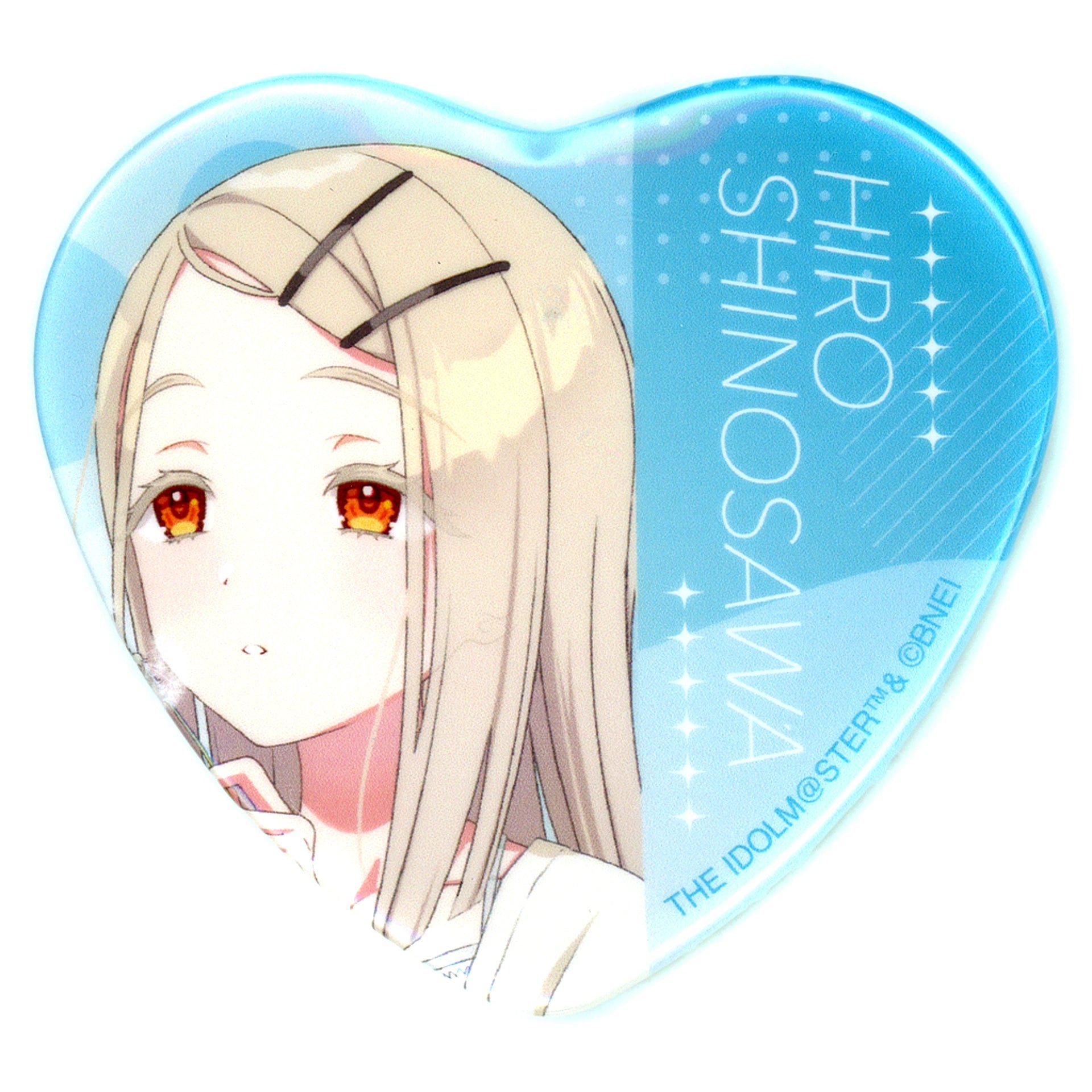 Hiro Shinosawa Gakuen Idolmaster POP UP SHOP in GiGO Trading Heart Tin Badge [USED]