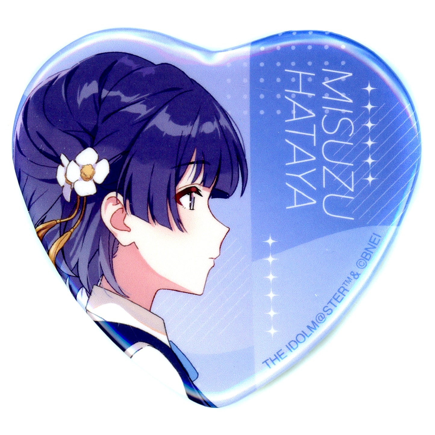 Misuzu Hataya Gakuen Idolmaster POP UP SHOP in GiGO Trading Heart Tin Badge [USED]