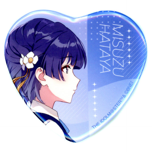 Misuzu Hataya Gakuen Idolmaster POP UP SHOP in GiGO Trading Heart Tin Badge [USED]