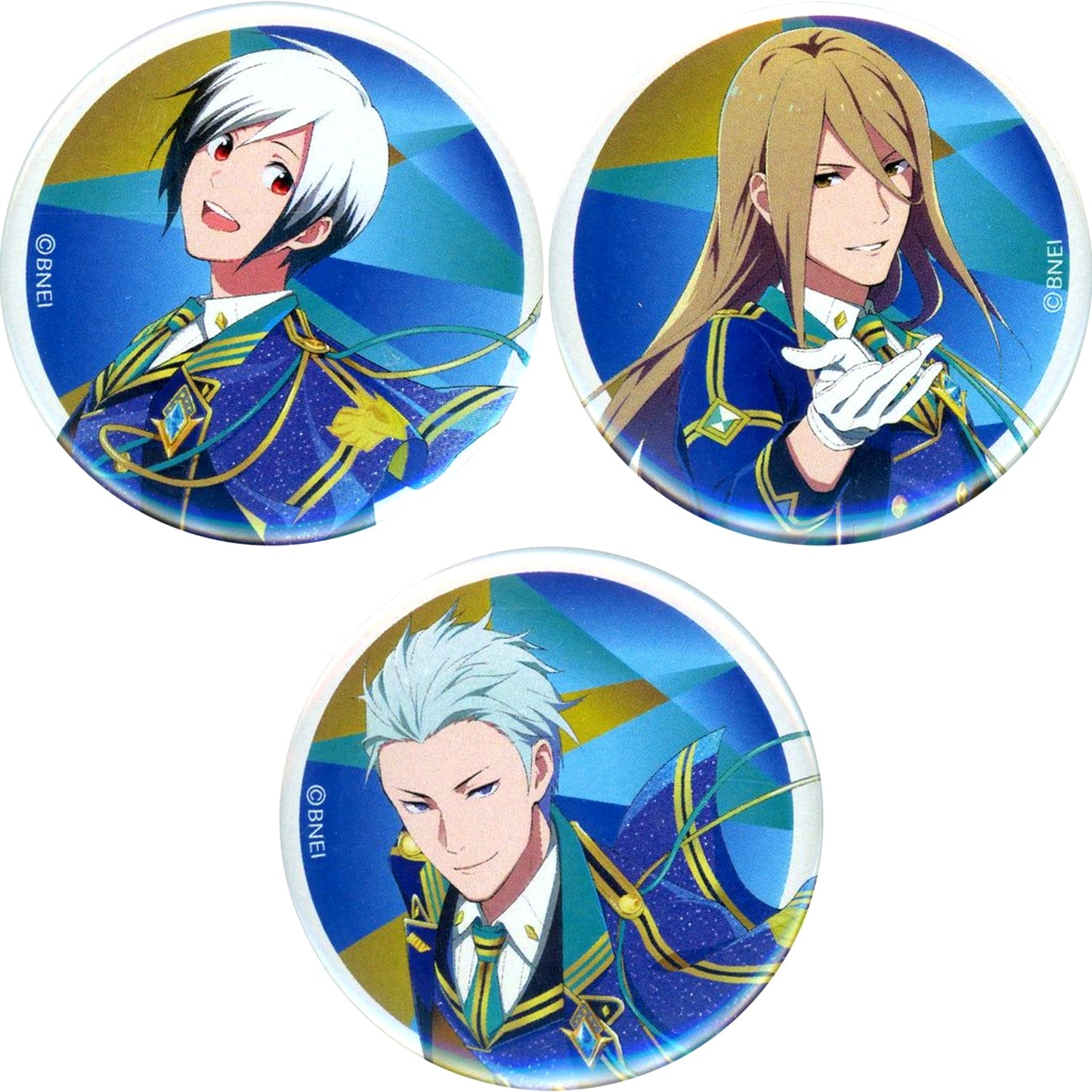Legenders Tin Badge Set - 3 Types 5th Anniv The Idolmaster SideM [USED]