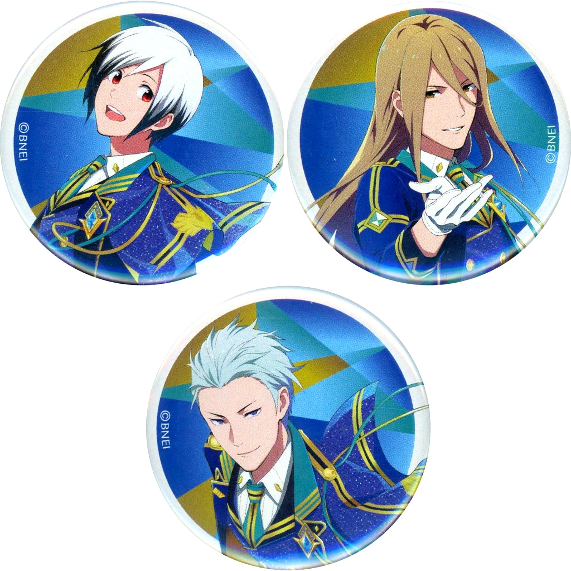Legenders Tin Badge Set - 3 Types 5th Anniv The Idolmaster SideM [USED]