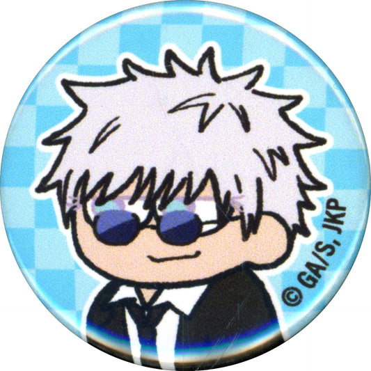Satoru Gojo Blue Full Color Jujutsu Kaisen Jirori Mamekan Trading Mini Button Hidden Inventory Premature Death Suit Ver. [USED]