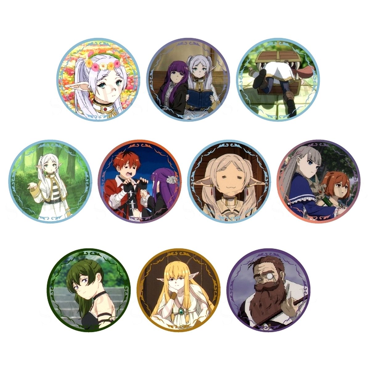 Set of 10 Frieren: Beyond Journey's End Trading Button vol.4 [USED]