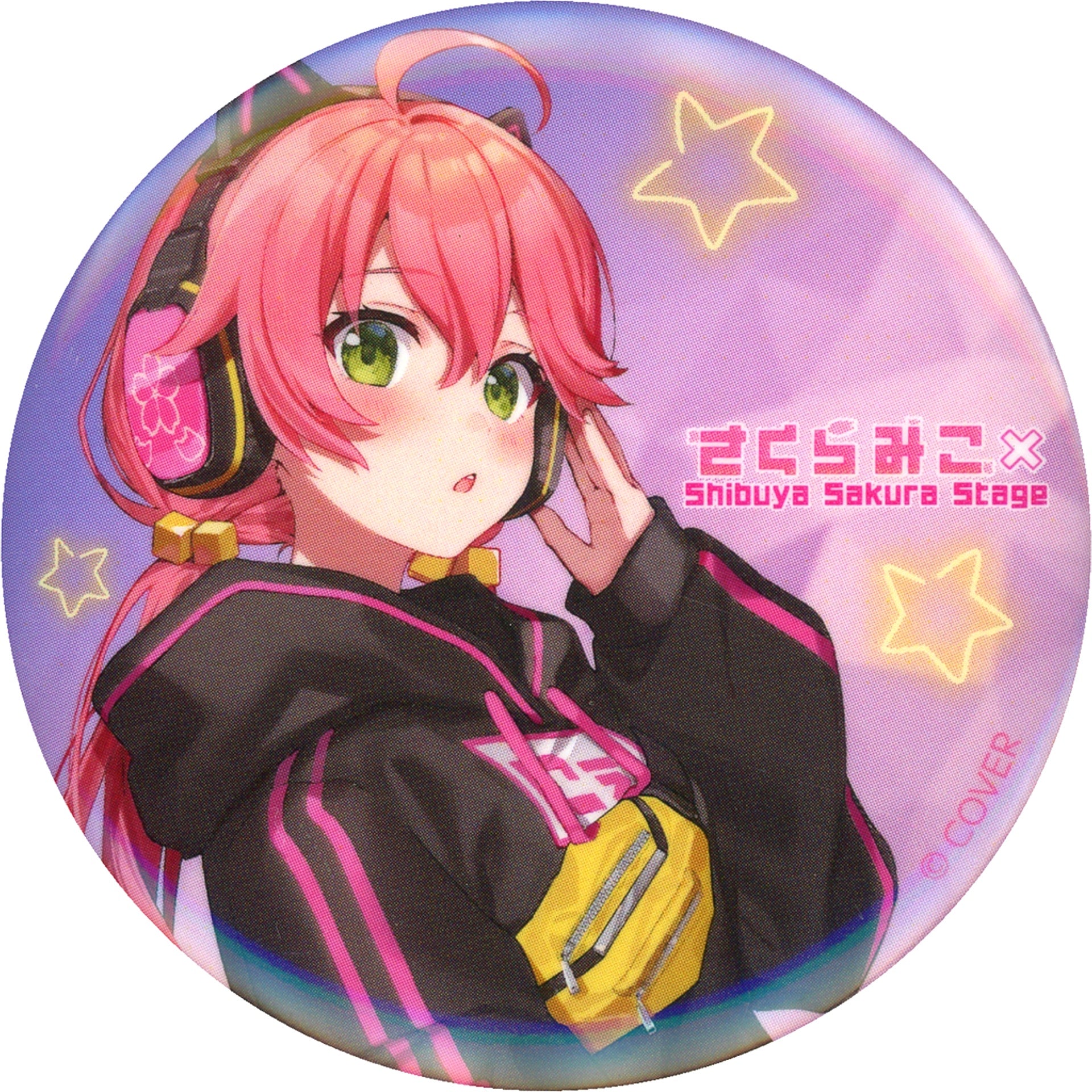 Sakura Miko Hoodie Regular Proportions Ver. Virtual YouTuber Hololive Shibuya Sakura Stage Trading Button [USED]