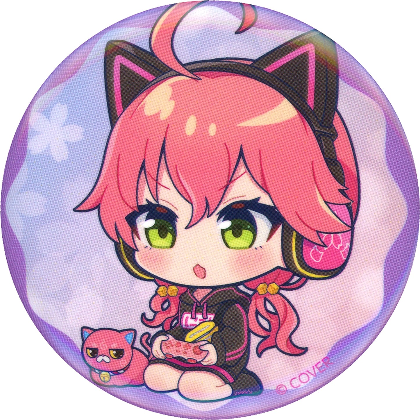 Sakura Miko Hoodie Ver. Mini Character Sitting Hololive Trading Button Sakura Miko x Shibuya Sakura Stage [USED]