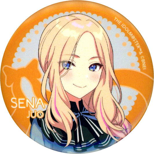 Sena Juo Drawn Can Badge Gakuen Idolmaster x animatecafe [USED]