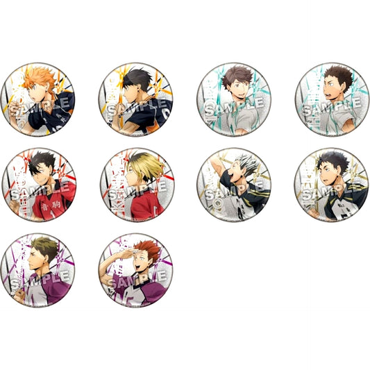 Set of 10 Haikyu!! Dash Shine Trading Button [USED]