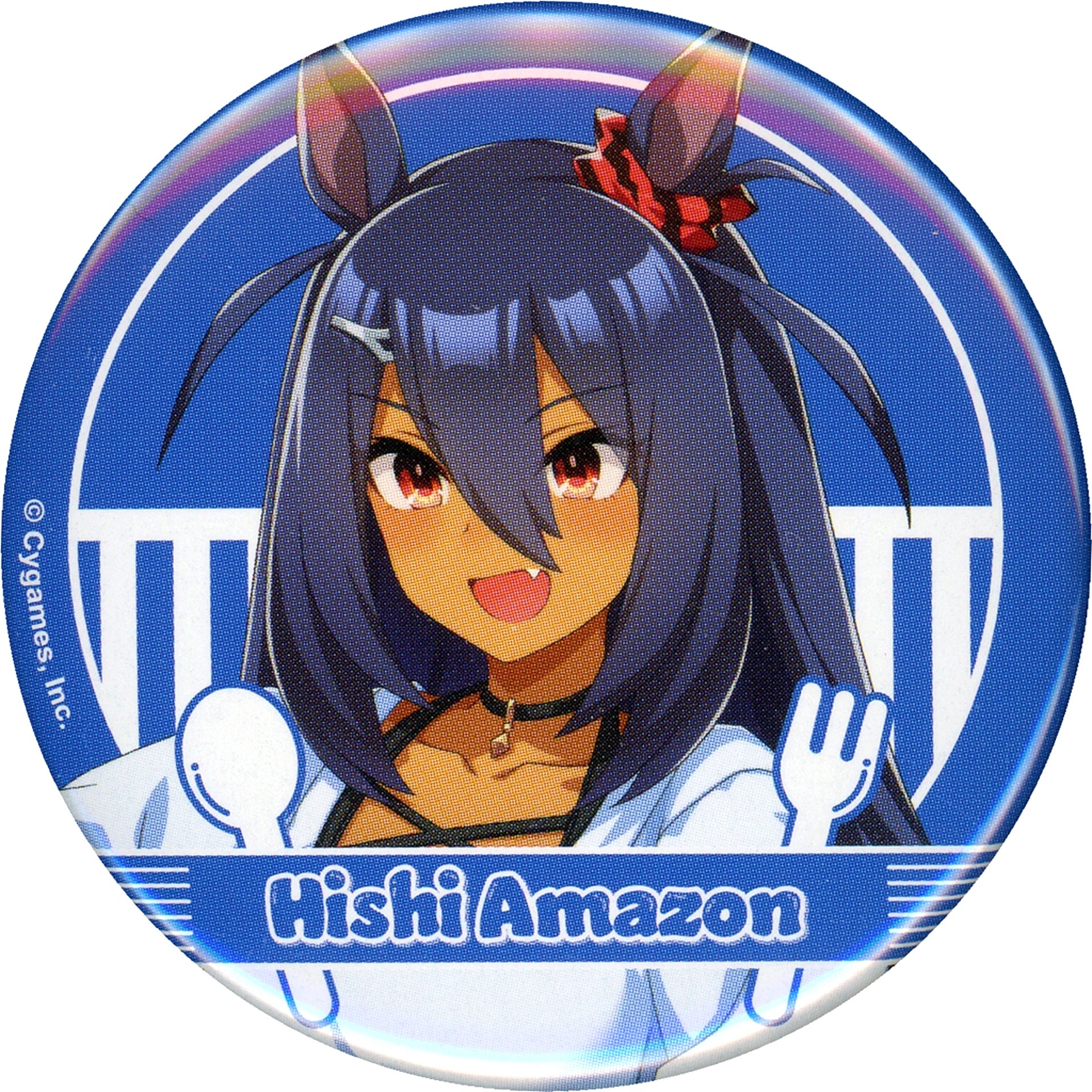Hishi Amazon Uma Musume Pretty Derby GOCHI WEEK Official Button [USED]