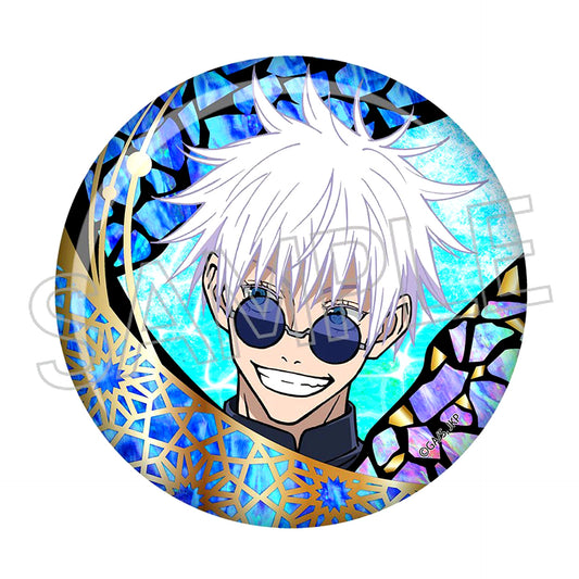 Satoru Gojo A Jujutsu Kaisen Mother of Pearl Style Series Foil Stamped Button [USED]