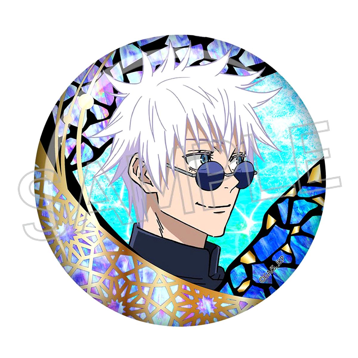 Satoru Gojo B Jujutsu Kaisen Raden Style Series Foil Stamped Button [USED]