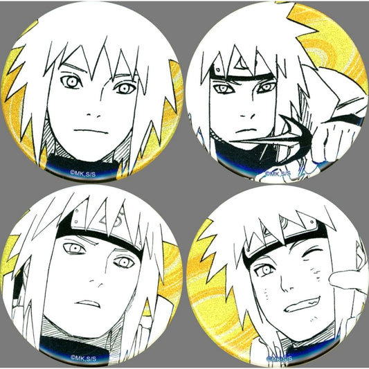 Set of 4 Minato Namikaze Naruto EMOTIONS Button [USED]