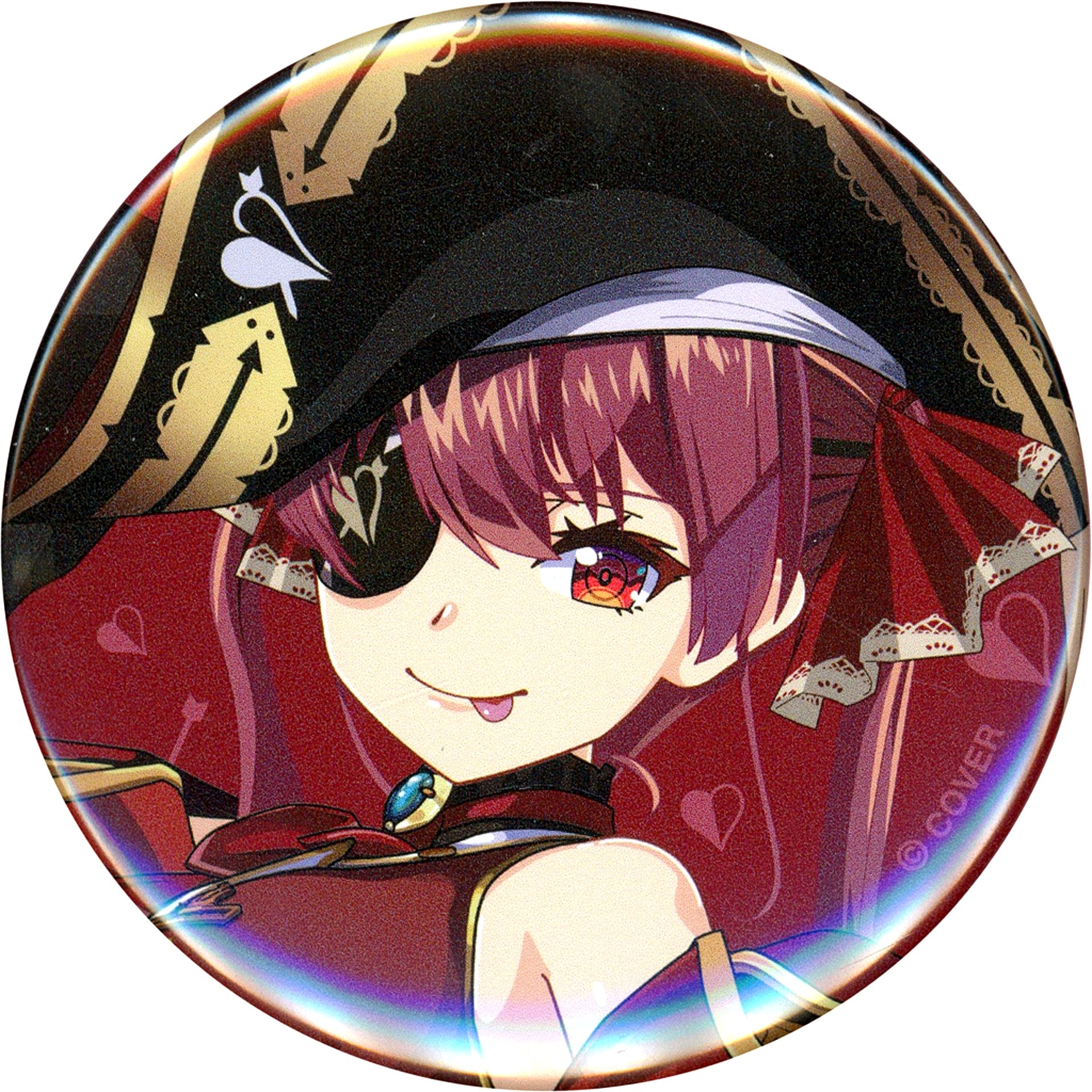 Houshou Marine Wave Logo Button Badge Virtual YouTuber Hololive 9090 [USED]