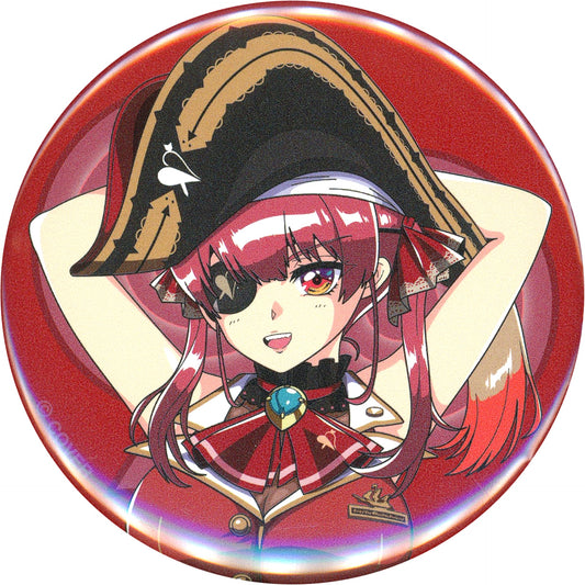 Houshou Marine 90s Anime-Style Button Badge Virtual YouTuber Hololive 9090 [USED]