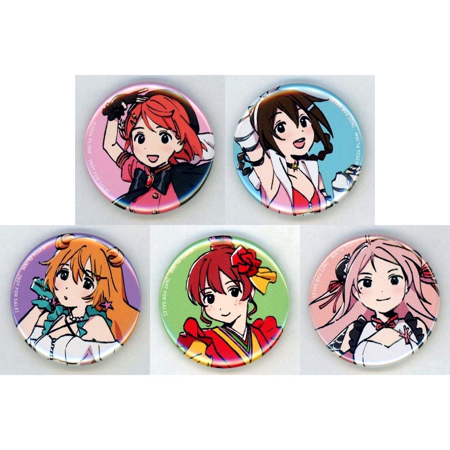Set of 5 Love Live! Nijigasaki High School Idol Club Finale Chapter 1 Movie Week 5 Admission Present Illustration Button [USED]