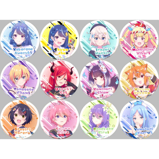 Set of 12 VTuber Legend Pop Up Shop Button [USED]