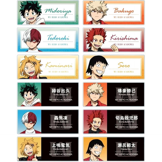 My Hero Academia Izuku Midoriya & Others Original Illustration Commemorative Photo Ver. Trading Acrylic Name Plates Red Tokyo Tower Limited All 12 Types Set Acrylic Item [USED]