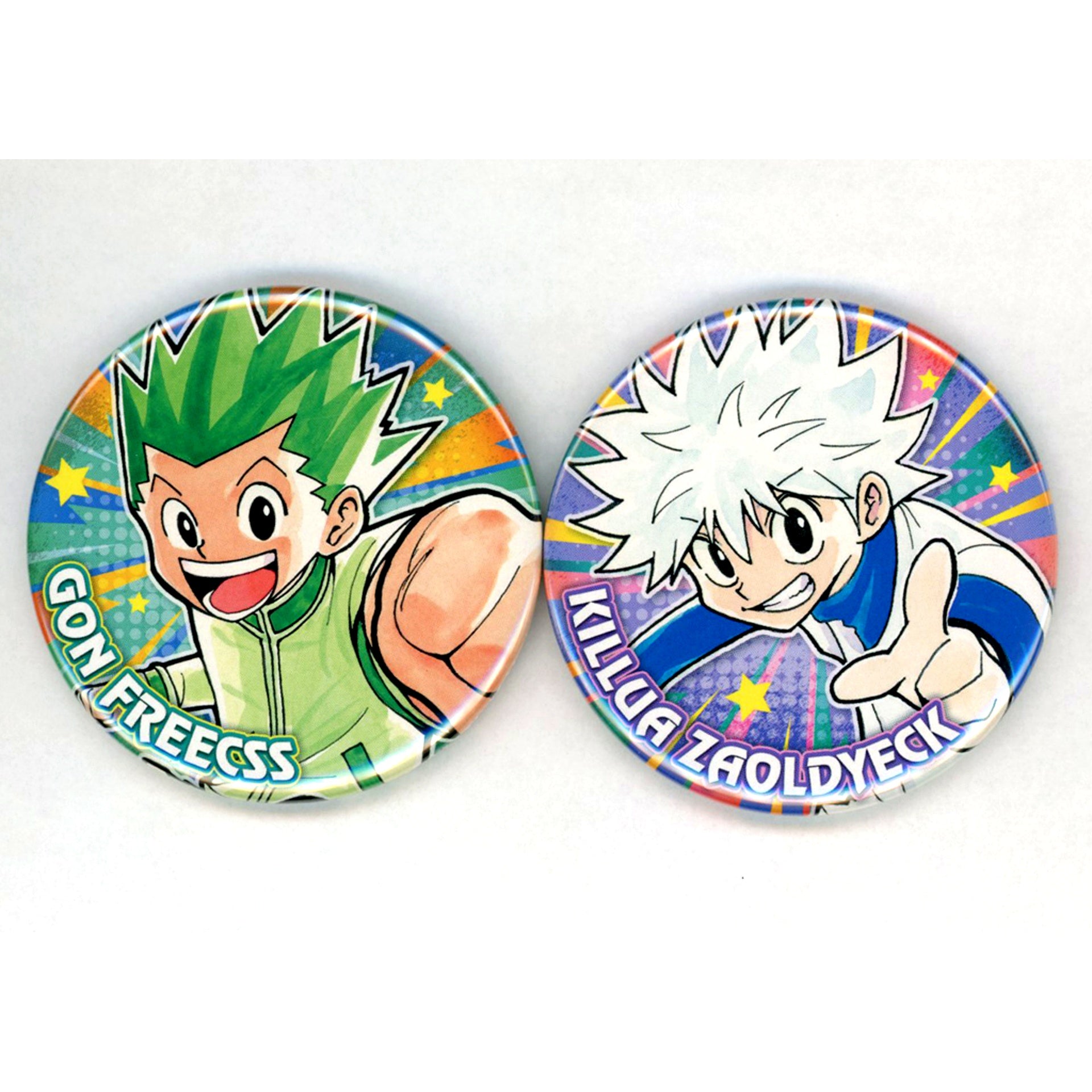 Single Gon Freecss & Killua Zoldyck Button Hunter x Hunter Gon Freecss & Killua Zoldyck Duo Set Yoshihiro Togashi Exhibition PUZZLE Goods [USED]