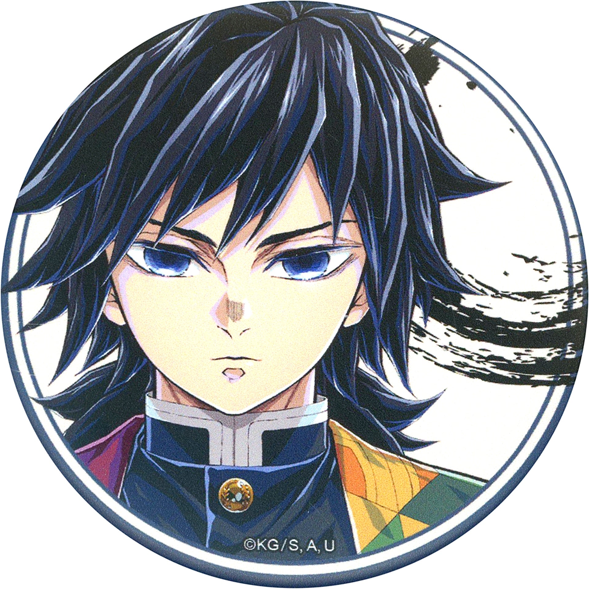 Giyu Tomioka Whole Face Demon Slayer: Kimetsu no Yaiba Hashira Exhibition -And to the Infinity Castle- Random Matte Button [USED]