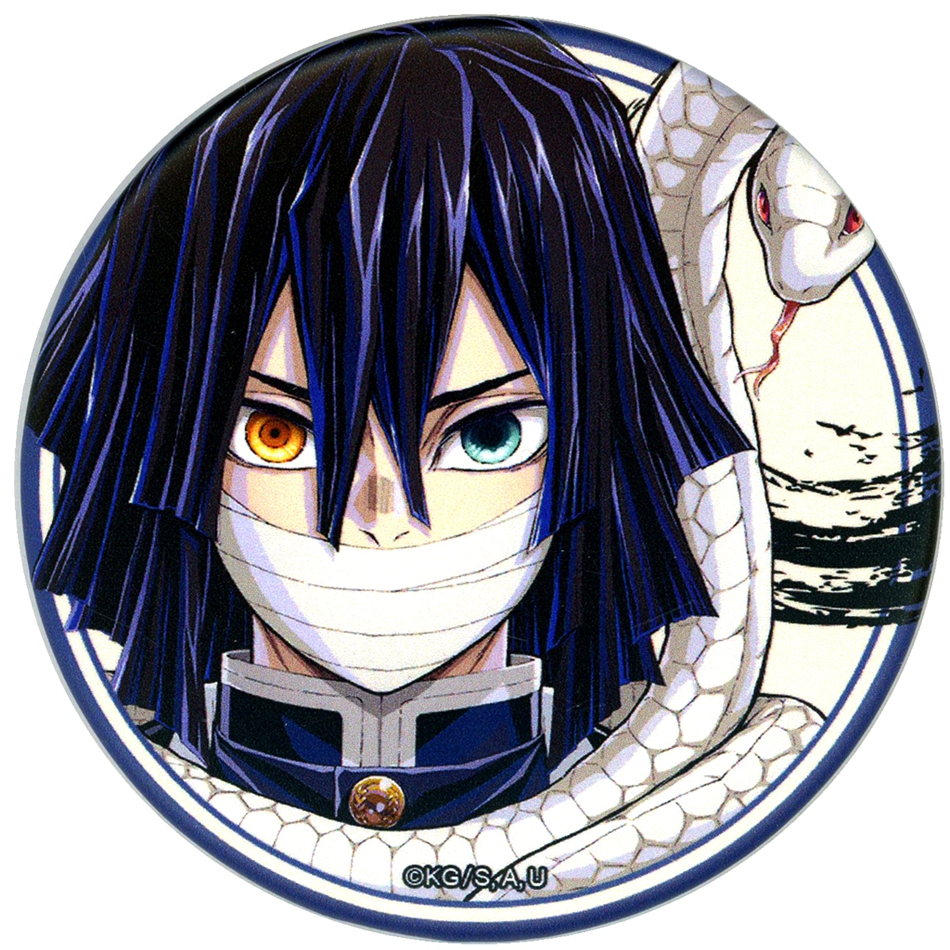 Obanai Iguro Whole Face Demon Slayer Anime Hashira Exhibition To the Infinity Castle Random Matte Button [USED]