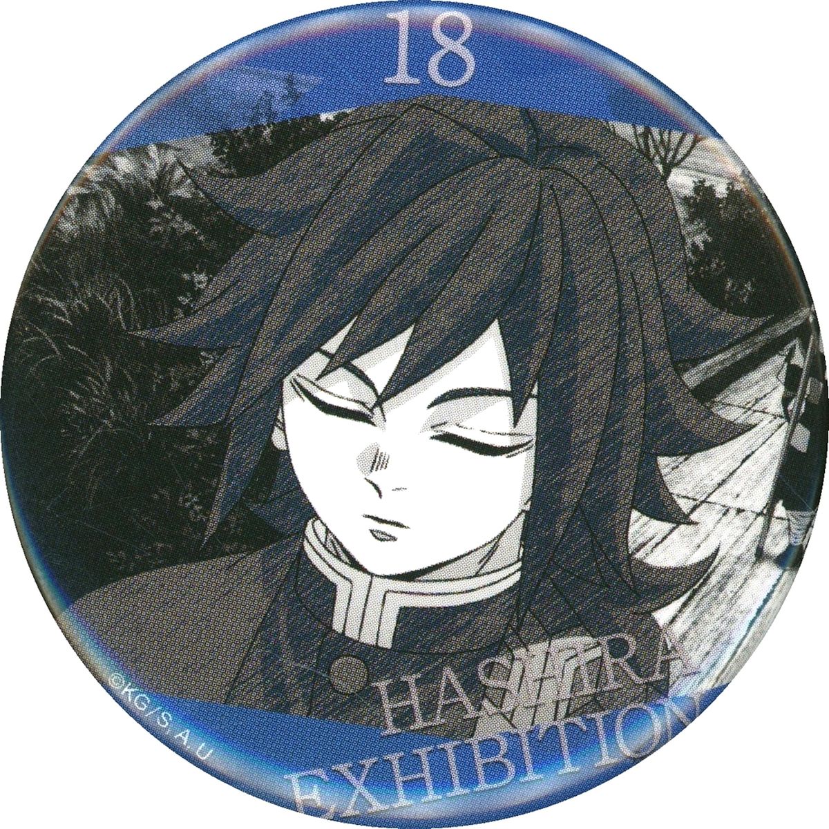 Giyu Tomioka Demon Slayer: Kimetsu no Yaiba Design 18 Hashira Hyakkei Emotional Button 40 Hashira Exhibition And to the Infinity Castle [USED]