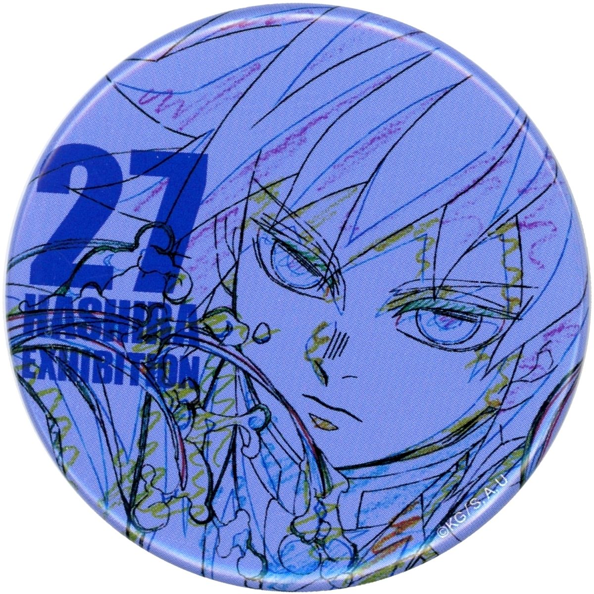 Giyu Tomioka Demon Slayer: Kimetsu no Yaiba Design 27 Hashira Hyakkei Emotional Button 40 Hashira Exhibition And to the Infinity Castle [USED]