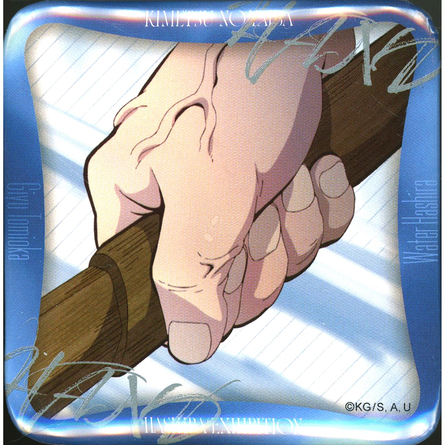 Giyu Tomioka Design 54 Demon Slayer Kimetsu no Yaiba Hashira Exhibition And to the Infinite Castle Hashira Hyakkei Maniac Button 15 [USED]