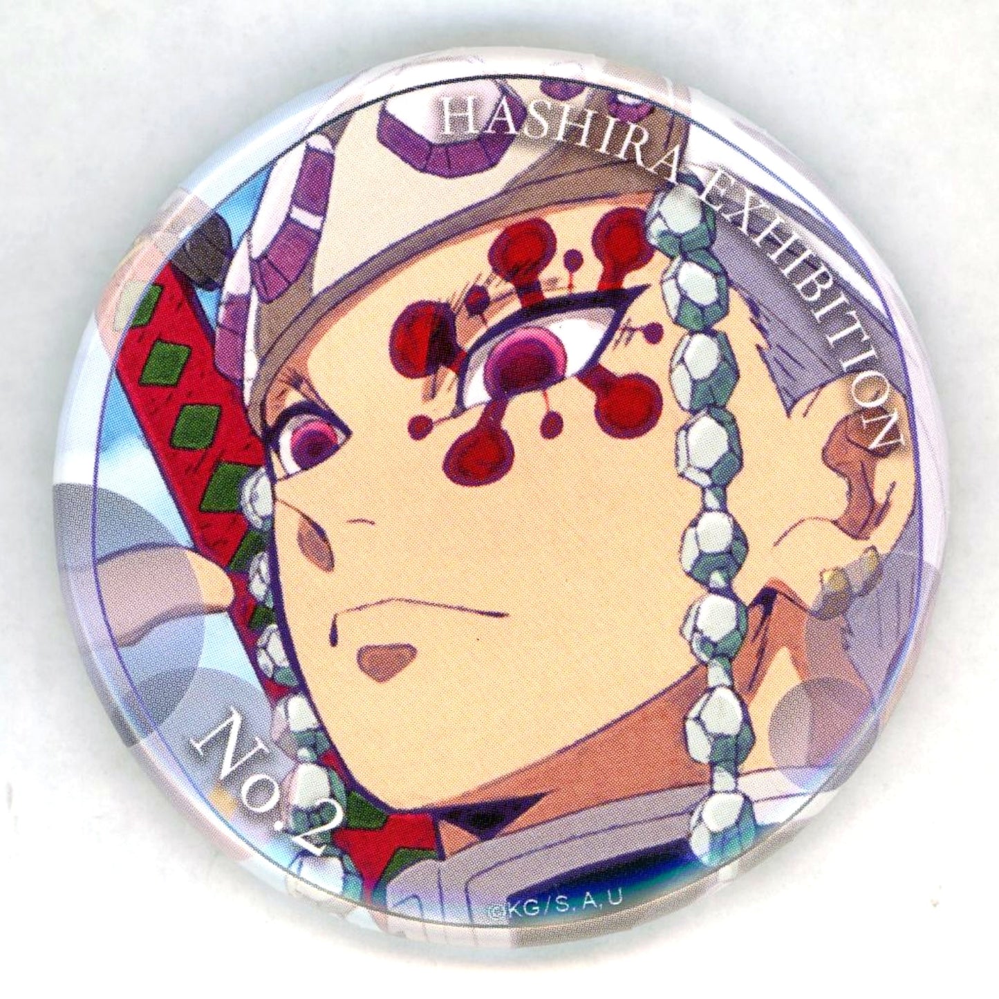 Tengen Uzui Design 2 Anime Demon Slayer Hashira Exhibition And To The Infinity Castle 100 Views of Hashira Emotional Button 40 [USED]