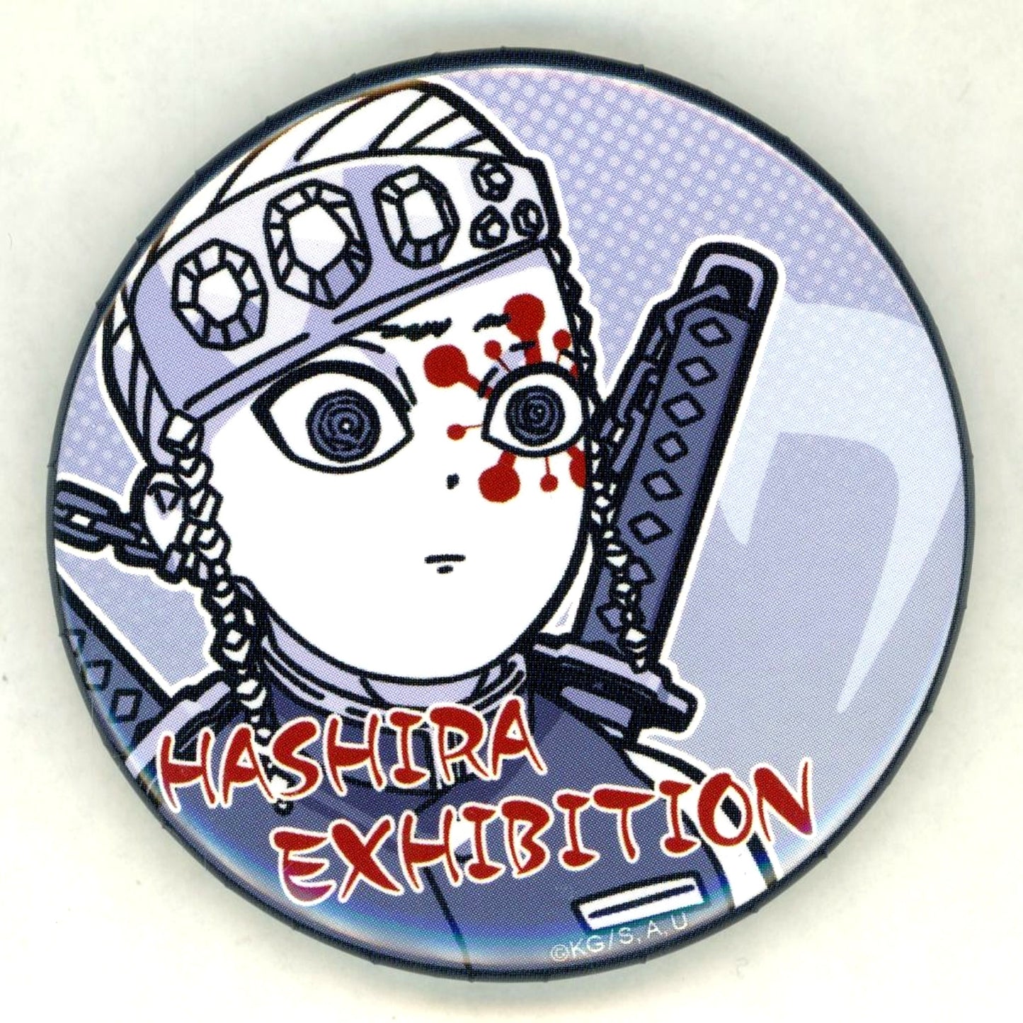 Tengen Uzui Design 7 Demon Slayer: Kimetsu no Yaiba Hashira Exhibition -And to the Infinity Castle- Hashira 100 Views Emotional Button 40 [USED]