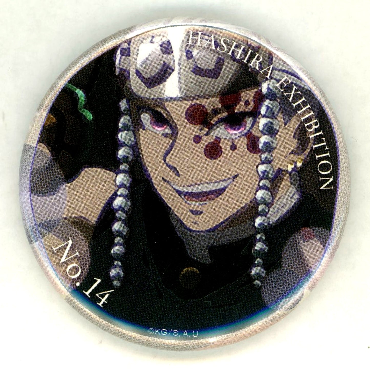 Tengen Uzui Design 14 Demon Slayer: Kimetsu no Yaiba Hashira Exhibition -And to the Infinity Castle- Hashira 100 Views Emotional Button 40 [USED]