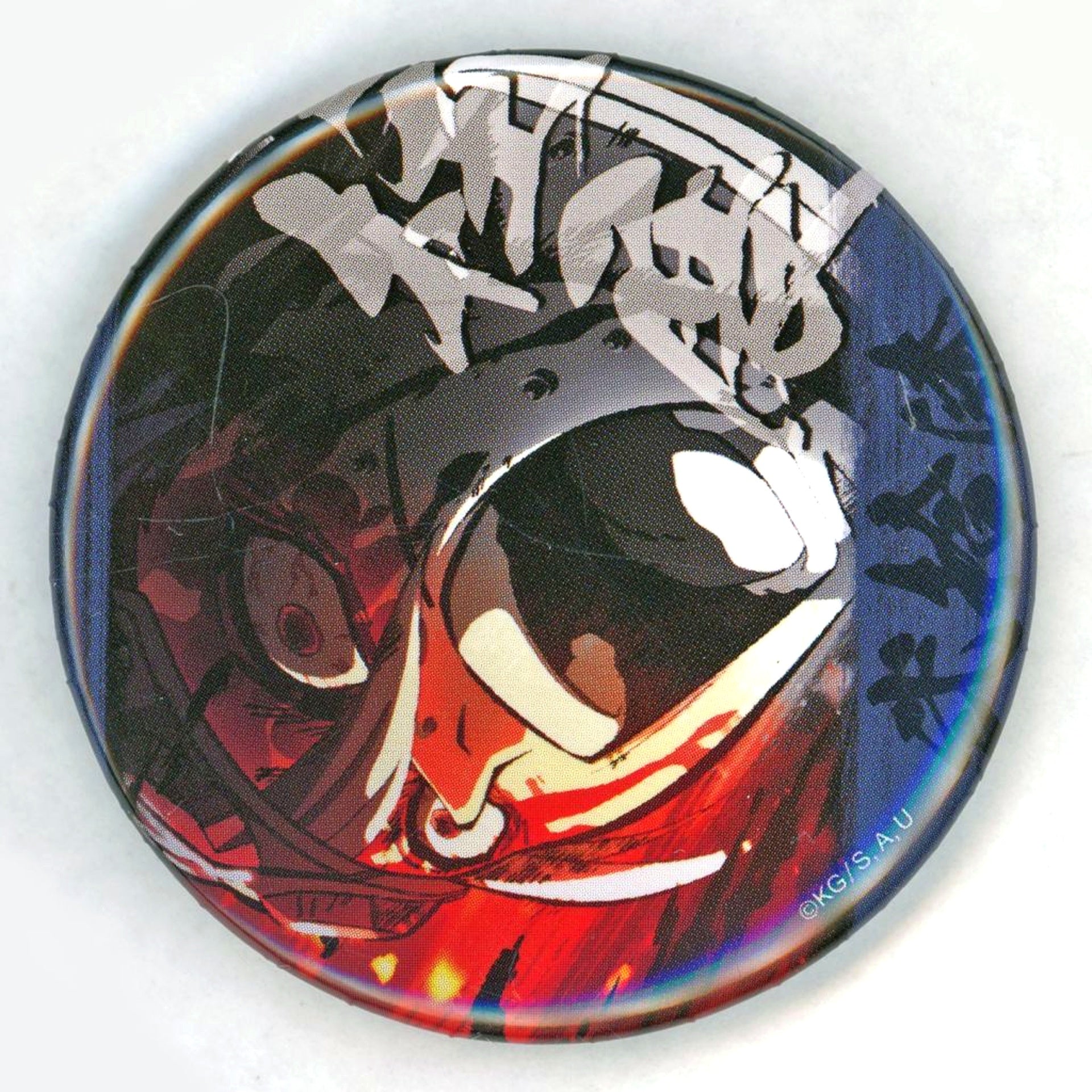 Tengen Uzui Design 27 Demon Slayer Kimetsu no Yaiba Hashira Exhibition And to the Infinity Castle Hashira Hyakkei Emotional Button 40 [USED]