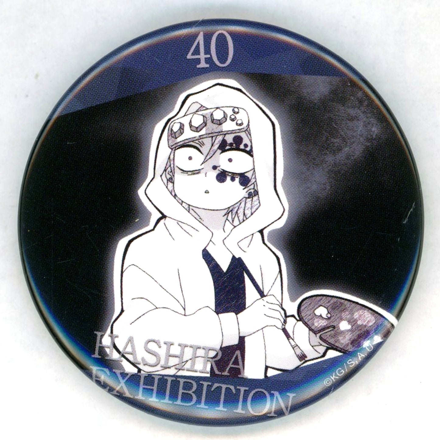 Tengen Uzui Design 40 Demon Slayer Kimetsu no Yaiba Hashira Exhibition And to the Infinite Castle Hashira Hyakkei Emotional Button 40 [USED]
