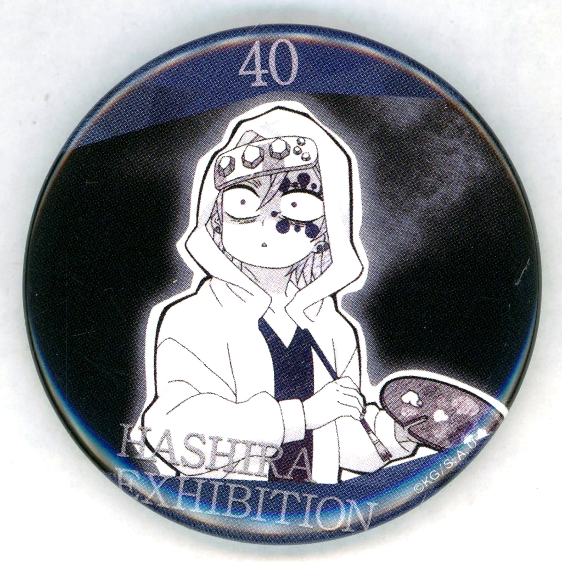 Tengen Uzui Design 40 Demon Slayer Kimetsu no Yaiba Hashira Exhibition And to the Infinite Castle Hashira Hyakkei Emotional Button 40 [USED]