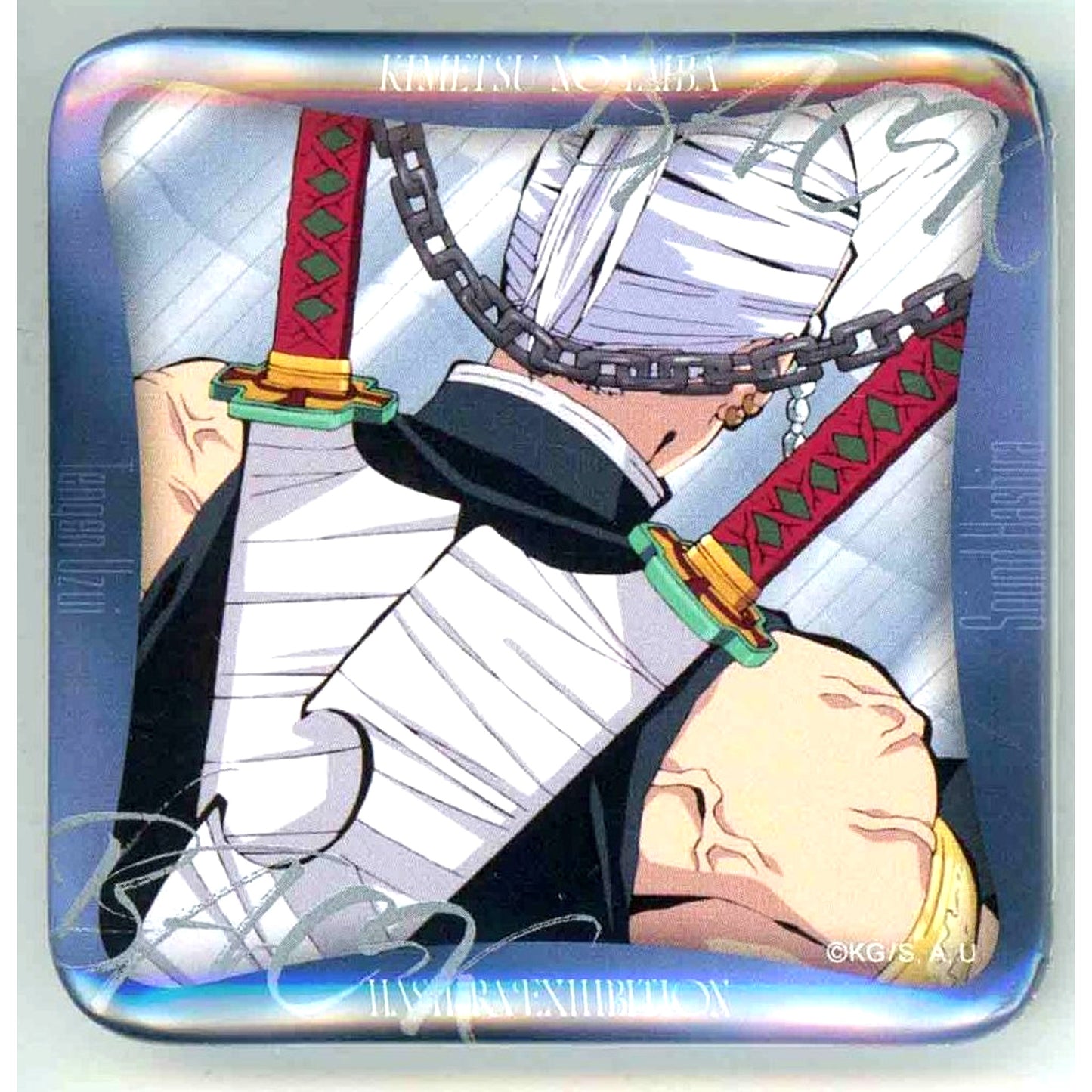 Tengen Uzui Design 45 Demon Slayer Anime Hashira Exhibition To the Infinity Castle Hashira 100 Views Maniac Button 15 [USED]