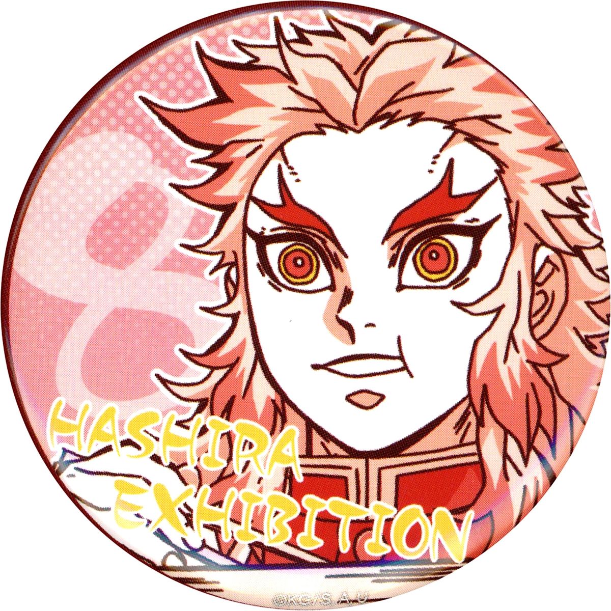 Kyojuro Rengoku Design 8 Demon Slayer: Kimetsu no Yaiba Hashira Exhibition And to the Infinity Castle Hashira Hyakkei Emotional Button 40 [USED]