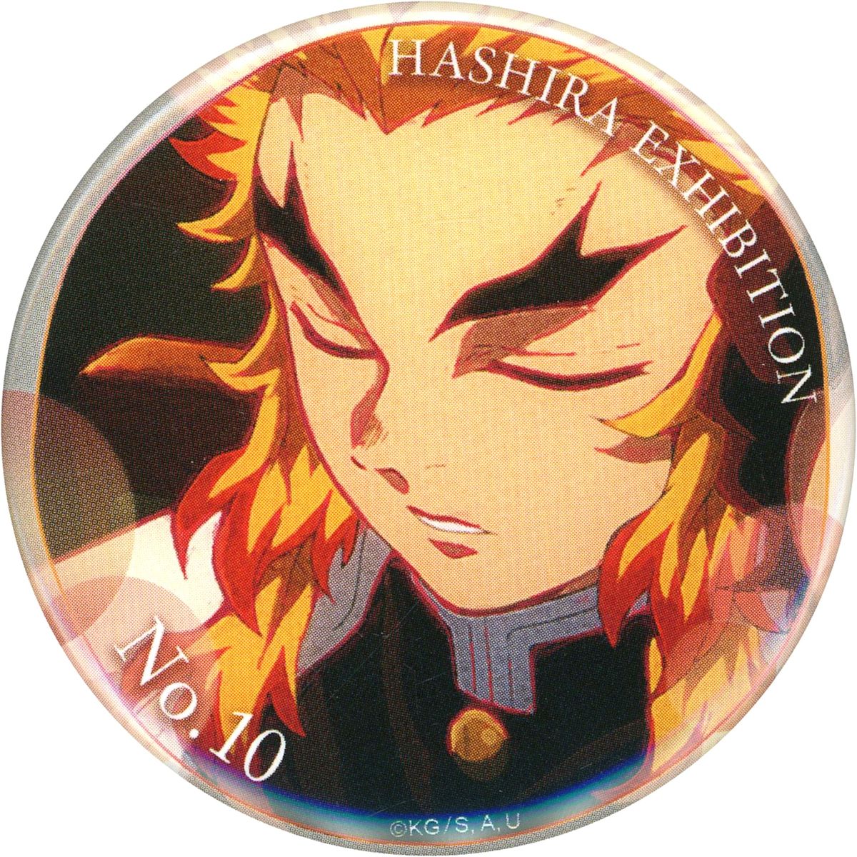 Kyojuro Rengoku Demon Slayer: Kimetsu no Yaiba Hashira Exhibition And to the Infinity Castle Hashira Hyakkei Emotional Button 40 Design 10 [USED]
