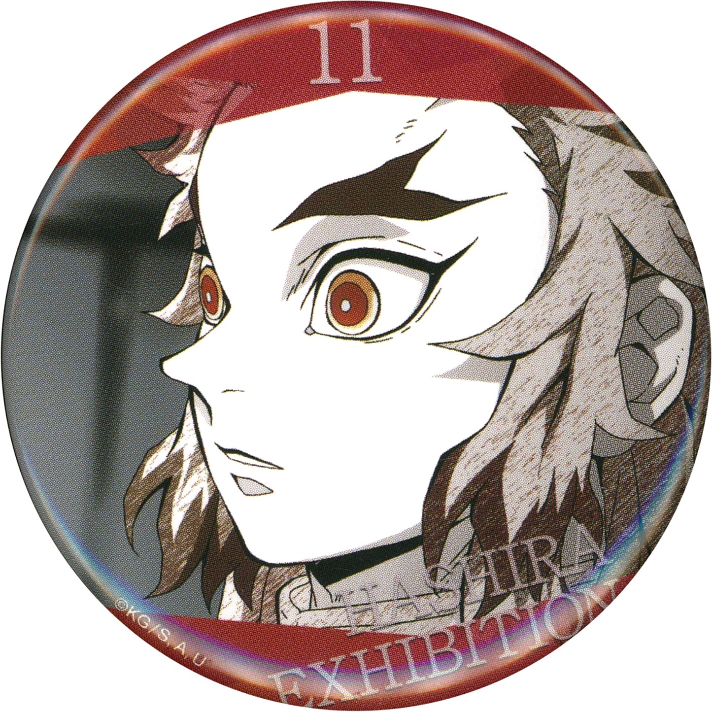 Kyojuro Rengoku Design 11 Anime Demon Slayer Hashira Exhibition And to the Infinity Castle Hashira Hyakkei Emotional Button 40 [USED]