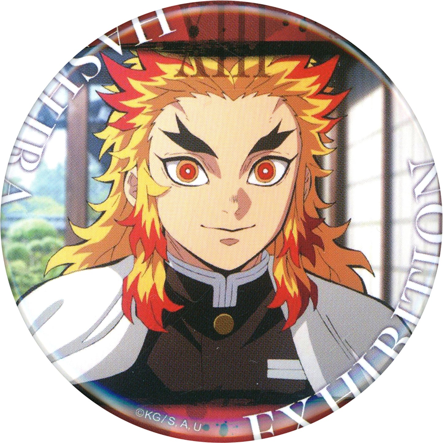 Kyojuro Rengoku Design 13 Demon Slayer Anime Hashira Exhibition To the Infinity Castle Hashira 100 Views Emotional Button 40 [USED]