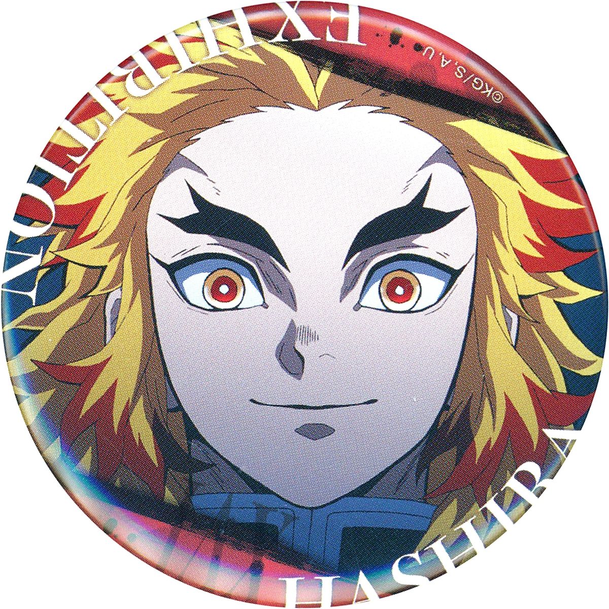 Kyojuro Rengoku Demon Slayer: Kimetsu no Yaiba Design 16 Hashira Hyakkei Emotional Button 40 Hashira Exhibition And to the Infinity Castle [USED]